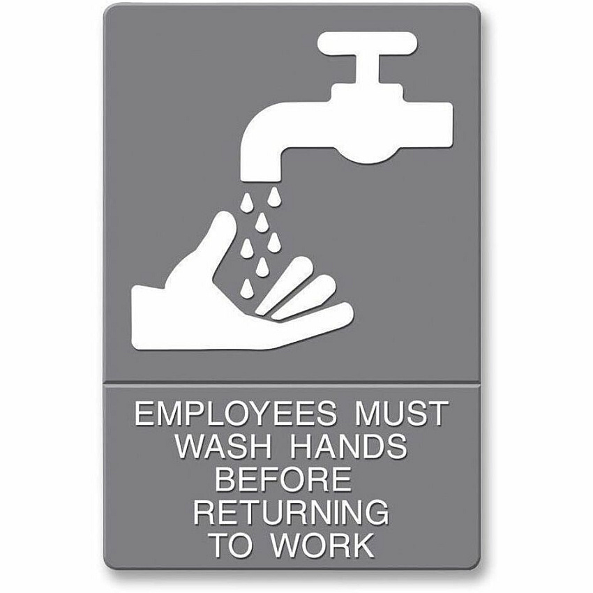 Headline Sign Employees Wash Hands Sign (HDS4726)