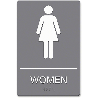 Headline Sign ADA WOMEN Restroom Sign (HDS4816)
