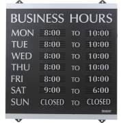 Headline Sign Business Hours Sign (4247)