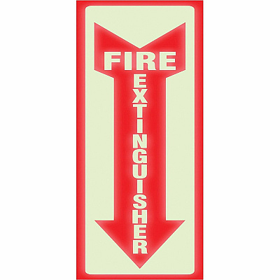Headline Sign Glow In Dark Fire Extinguisher Sign (HDS4793)