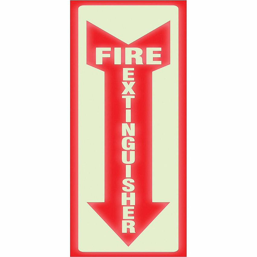 Headline Sign Glow In Dark Fire Extinguisher Sign (HDS4793)