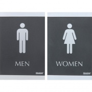 Headline Sign ADA MEN/WOMEN Restroom Sign (4248)