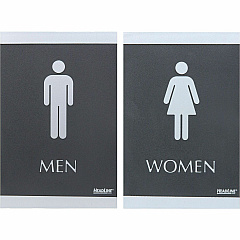 Headline Sign ADA MEN/WOMEN Restroom Sign (HDS4248)