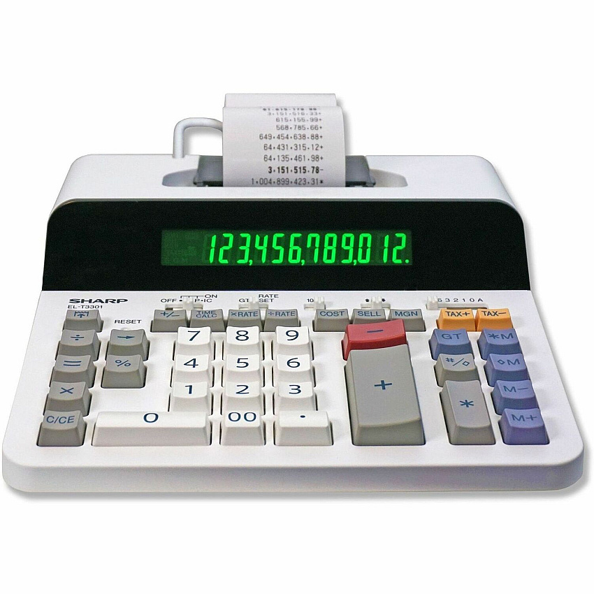 Sharp 12 Digit Thermal Printing Calculator (SHRELT3301)