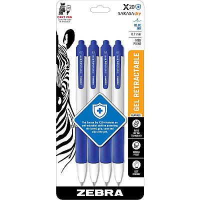 Zebra SARASA dry X20+ Retractable Gel Pen (ZEB41624)