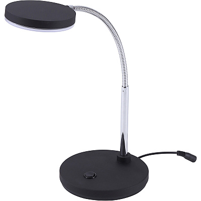 Bostitch Metal Gooseneck Desk Lamp, Black (VLED1800BK)
