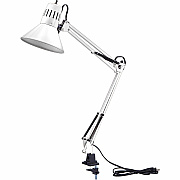 Bostitch Swing Arm Desk Lamp with Clamp, White (VLF100WHT)