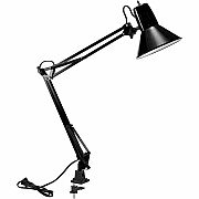 Bostitch Swing Arm Desk Lamp with Clamp, Black (VLF100)