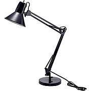 Bostitch Swing Arm Desk Lamp with Weighted Base, Black (VLF100D)