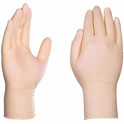 Ammex Gloveworks Ivory Latex PF Ind XL Gloves ILHD (ILHD48100)