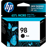 HP 98 (HEWC9364WN) Original Inkjet Ink Cartridge - Black - 1 Each