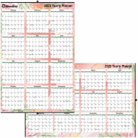 Blueline Yearly Wall Calendar, English, Tropical Design (REDC171920)