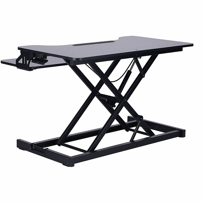 Rocelco VADR 31.5" Hi-Lift Adjustable Desk Riser (RVADRB)