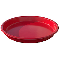 deflecto Kids Antimicrobial Round Craft Tray (DEF39514RED)
