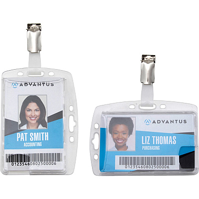 Advantus Plastic ID Card Holders (AVT76130)