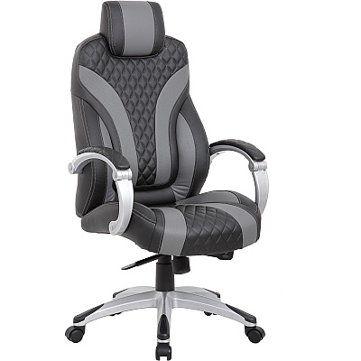 BOSS Hinged Arm Executive Chair (B8871BKGY)