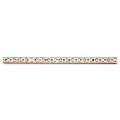 Westcott Wooden Meter Stick, Standard/Metric, 39.5", Clear Lacquer Finish, 12/Box (ACM10431)
