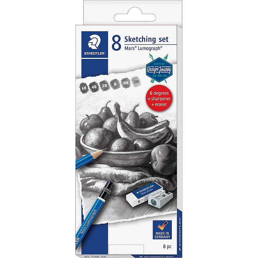Staedtler Mars Lumograph Graphite Pencil Set (STD61100C603)