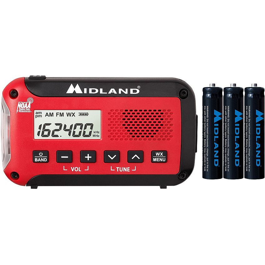 Midland E+READY Compact Emergency Alert AM/FM Weather Radio (MROER10VP)