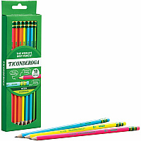 Ticonderoga Neon Pre-Sharpened No. 2 Pencils (DIXX13018)
