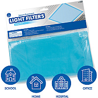 Educational Insights Square Fluorescent Light Filters (Tranquil Blue) (EII1236)
