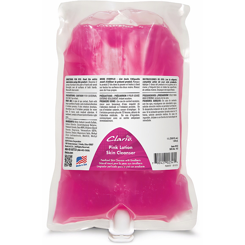 Betco Pink Lotion Skin Cleanser (BET1122900)