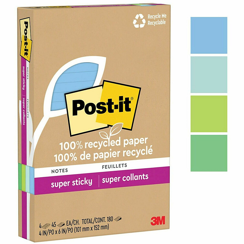 Post-it Super Sticky Adhesive Note (MMM4621R4SST)