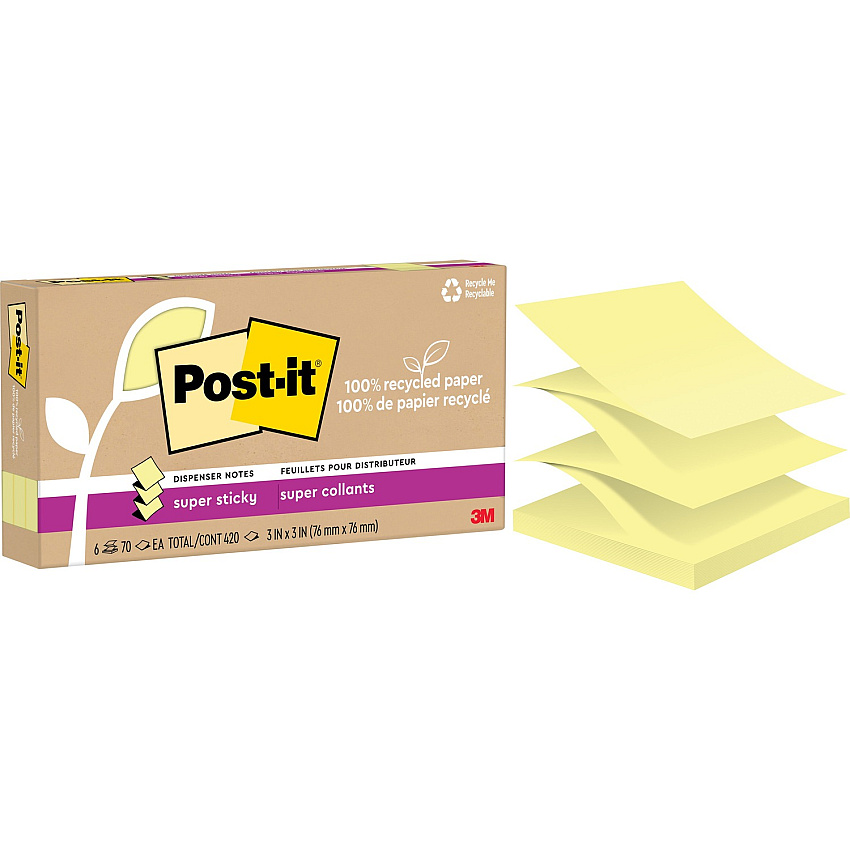 Post-it Super Sticky Adhesive Note (MMMR330R6SSCY)