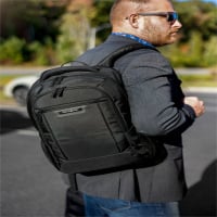 Samsonite Classic Business 2.0 Carrying Case (Backpack) for 13" to 15.6" Apple iPad Notebook, Tablet, Smartphone, Business Card, Pen, Accessories - Black (SML1412771041)