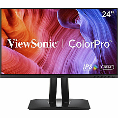 Viewsonic VP2456 24 Inch 1080p IPS Monitor with Ultra-Thin Bezels, Pantone Validated, HDMI, DisplayPort and 60W USB C