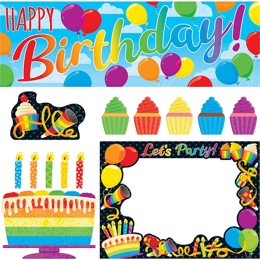 TREND Rainbow Birthday Wipe-Off Learning Set (TEPT19002)