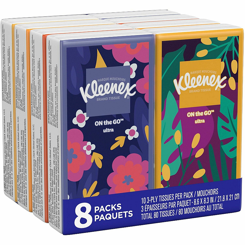 Kleenex Go Packs Facial Tissues (KCC46651CT)