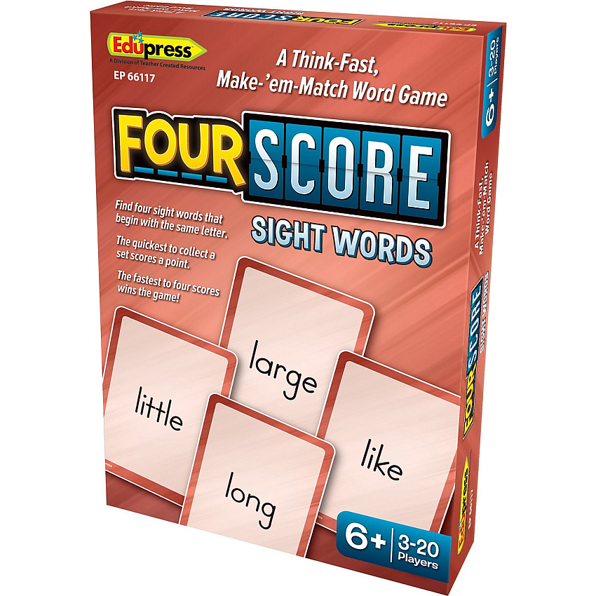 Teacher Created Resources Four Score Sight Words Game (TCREP66117)