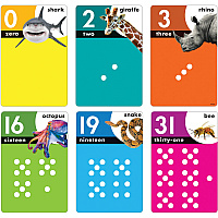 TREND Animals Count 0-31 Learning Set with Numbered Counting Cards (TEPT19008)