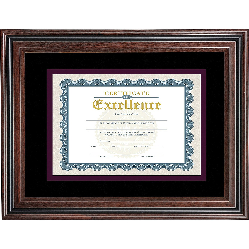Advantus Double Matted Certificate Frame (AVTVS4501B114)