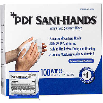 PDI Sani-Hands Instant Hand Sanitizing Wipes (PDID43600CT)