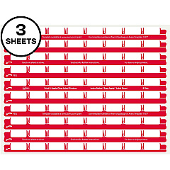 Avery 8 Tab Easy Print & Apply Clear Label Sheet Refills (AVE11226)