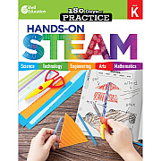 Shell Education 180 Days: Hands-On STEAM: Grade K Printed Book (29643)