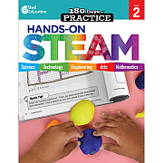 Shell Education 180 Days: Hands-On STEAM: Grade 2 Printed Book (29645)