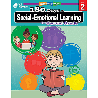 Shell Education 180 Days of Social-Emotional Learning for Second Grade Printed Book by Kris Hinrichsen (126958)