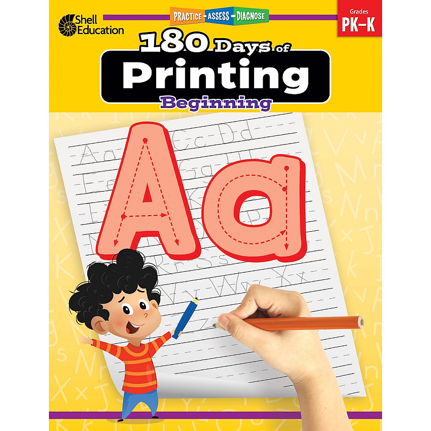 Shell Education 180 Days of Printing: Beginning Printed Book (130193)