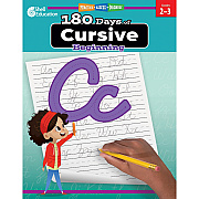 Shell Education 180 Days of Cursive: Beginning Printed Book (130195)