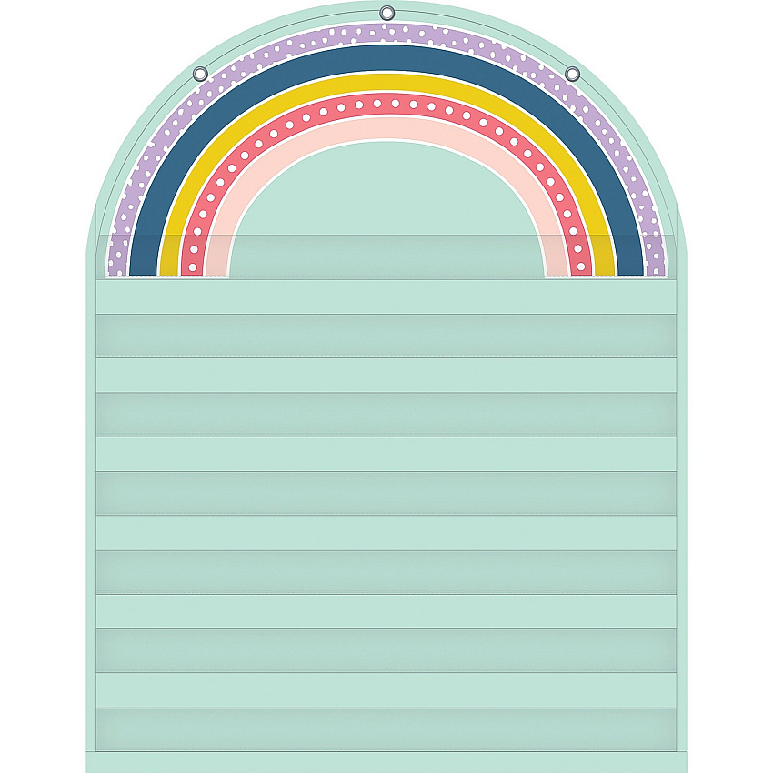 Teacher Created Resources Oh Happy Day Rainbow 7 Pocket Chart (TCR20100)