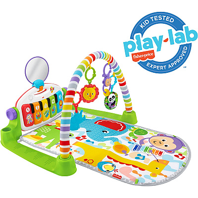 Fisher-Price Deluxe Kick & Play Removable Piano Gym, Green (FIPFVY53)