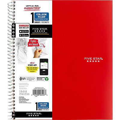 Five Star Wirebound Notebook (MEA820002CK1)