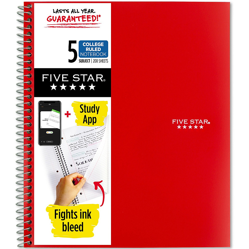 Five Star Wirebound Notebook (MEA820004CK1)