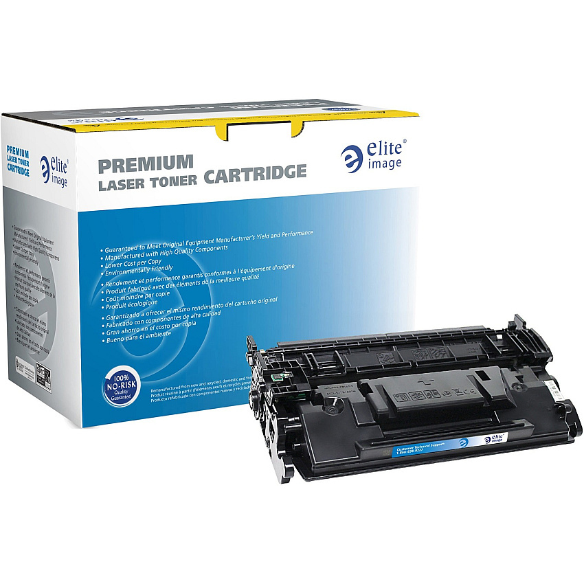 Elite Image Remanufactured High Yield Laser Toner Cartridge - Alternative for HP 58X - Black - 1 Each (ELI76315)