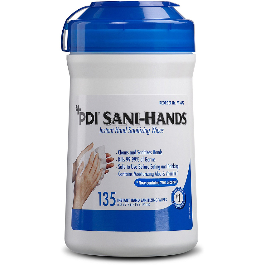 PDI Sani-Hands Instant Hand Sanitizing Wipes (PDIP13472CT)