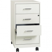 Lorell 26-1/2" Mobile Storage Cabinet - 4-Drawer (25976WE)