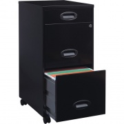Lorell SOHO 18" 3-Drawer File Cabinet (17427BK)